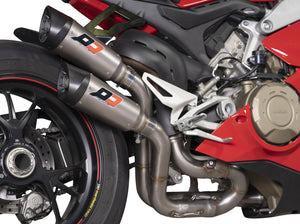 QD EXHAUST Ducati Panigale V4 (2018+) Semi-Full Dual Exhaust System "Gunshot" (EU homologated) – Accessories in the 2WheelsHero Motorcycle Aftermarket Accessories and Parts Online Shop