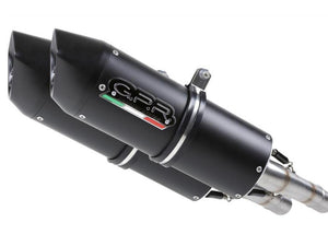 GPR Aprilia Dorsoduro 900 Dual Slip-on Exhaust "Furore Nero" – Accessories in the 2WheelsHero Motorcycle Aftermarket Accessories and Parts Online Shop