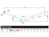 MA202 - CNC RACING Ducati Scrambler Handlebar (Ø 22 mm; original high curve) – Accessories in the 2WheelsHero Motorcycle Aftermarket Accessories and Parts Online Shop