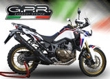 GPR Honda CRF1000L Africa Twin Adventure Sports (18/19) Slip-on Exhaust "GP Evo 4 Black Titanium" (EU homologated) – Accessories in the 2WheelsHero Motorcycle Aftermarket Accessories and Parts Online Shop