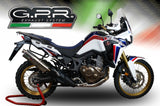 GPR Honda CRF1000L Africa Twin Adventure Sports (18/19) Slip-on Exhaust "Trioval" (EU homologated) – Accessories in the 2WheelsHero Motorcycle Aftermarket Accessories and Parts Online Shop