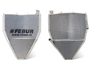 FEBUR FE1326S Kawasaki ZX-6R (2019+) Complete Racing Water Radiator (with silicon hoses) – Accessories in the 2WheelsHero Motorcycle Aftermarket Accessories and Parts Online Shop