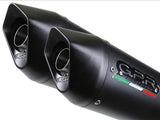 GPR Aprilia Dorsoduro 750 Dual Slip-on Exhaust "Furore Nero" – Accessories in the 2WheelsHero Motorcycle Aftermarket Accessories and Parts Online Shop