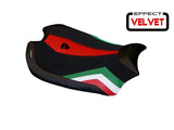 TAPPEZZERIA ITALIA Ducati Panigale V4 (2018+) Velvet Seat Cover "Nelson" – Accessories in the 2WheelsHero Motorcycle Aftermarket Accessories and Parts Online Shop