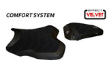 TAPPEZZERIA ITALIA Yamaha YZF-R1 (2015+) Comfort Seat Cover "Cordova Total Black Velvet" – Accessories in the 2WheelsHero Motorcycle Aftermarket Accessories and Parts Online Shop