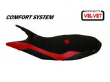 TAPPEZZERIA ITALIA Ducati Hypermotard 821/939 Comfort Seat Cover "Varna 1 Velvet" – Accessories in the 2WheelsHero Motorcycle Aftermarket Accessories and Parts Online Shop