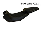 TAPPEZZERIA ITALIA Aprilia Caponord 1200 Comfort Seat Cover "Nuoro Total Black" – Accessories in the 2WheelsHero Motorcycle Aftermarket Accessories and Parts Online Shop