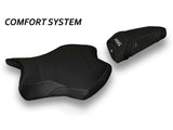 TAPPEZZERIA ITALIA Yamaha YZF-R6 (2017+) Comfort Seat Cover "Alba Total Black" – Accessories in the 2WheelsHero Motorcycle Aftermarket Accessories and Parts Online Shop