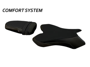 TAPPEZZERIA ITALIA Yamaha YZF-R1 (04/06) Comfort Seat Cover "Biel Total Black" – Accessories in the 2WheelsHero Motorcycle Aftermarket Accessories and Parts Online Shop