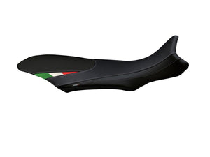 TAPPEZZERIA ITALIA MV Agusta Rivale 800 CC Seat Cover "Sorrento Total Black Tricolor" – Accessories in the 2WheelsHero Motorcycle Aftermarket Accessories and Parts Online Shop