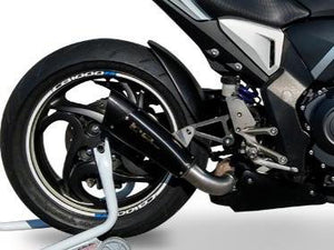 HP CORSE Honda CB1000R Slip-on Exhaust "Evoxtreme Black Single" (high position) – Accessories in the 2WheelsHero Motorcycle Aftermarket Accessories and Parts Online Shop