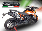 GPR KTM 125 Duke (17/23) Slip-on Exhaust "Furore Nero" – Accessories in the 2WheelsHero Motorcycle Aftermarket Accessories and Parts Online Shop