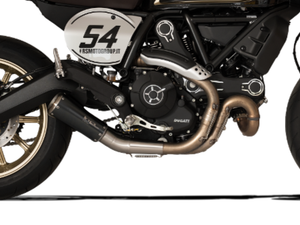 HP CORSE Ducati Scrambler 800 (2015+) Slip-on Exhaust "GP-07 Black" (EU homologated; with aluminum end-cap) – Accessories in the 2WheelsHero Motorcycle Aftermarket Accessories and Parts Online Shop