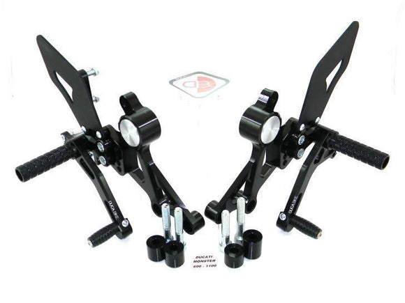PRNME01 - DUCABIKE Ducati Monster Adjustable Pilot Rearset – Accessories in the 2WheelsHero Motorcycle Aftermarket Accessories and Parts Online Shop