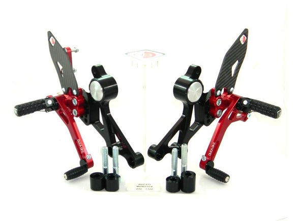 PRNM01 - DUCABIKE Ducati Monster Adjustable Pilot Rearset – Accessories in the 2WheelsHero Motorcycle Aftermarket Accessories and Parts Online Shop