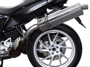 DELKEVIC BMW F800GT Slip-on Exhaust Stubby 17" Tri-Oval – Accessories in the 2WheelsHero Motorcycle Aftermarket Accessories and Parts Online Shop