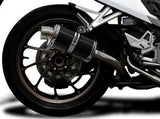 DELKEVIC Honda VFR800X / VFR800F Full Exhaust System with DS70 9" Carbon Silencer – Accessories in the 2WheelsHero Motorcycle Aftermarket Accessories and Parts Online Shop