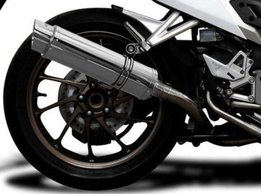 DELKEVIC Honda VFR800X / VFR800F Full Exhaust System with SL10 14