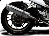 DELKEVIC Honda VFR800X / VFR800F Full Exhaust System with SL10 14" Silencer – Accessories in the 2WheelsHero Motorcycle Aftermarket Accessories and Parts Online Shop