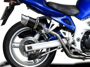 DELKEVIC Suzuki SV650 (99/02) Full Exhaust System with High Mount Mini 8" Carbon Silencers – Accessories in the 2WheelsHero Motorcycle Aftermarket Accessories and Parts Online Shop