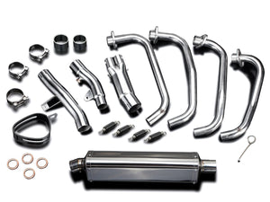 DELKEVIC Honda CB1100 Full Exhaust System with Stubby 17" Tri-Oval Silencer – Accessories in the 2WheelsHero Motorcycle Aftermarket Accessories and Parts Online Shop