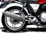 DELKEVIC Honda CB1100 Full Exhaust System with Stubby 17" Tri-Oval Silencer – Accessories in the 2WheelsHero Motorcycle Aftermarket Accessories and Parts Online Shop