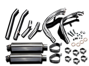 DELKEVIC Suzuki GSXR1300 Hayabusa (99/07) Full 4-2 Exhaust System with Stubby 17" Tri-Oval Silencers – Accessories in the 2WheelsHero Motorcycle Aftermarket Accessories and Parts Online Shop