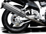 DELKEVIC Suzuki GSXR1300 Hayabusa (99/07) Full 4-2 Exhaust System with Stubby 17" Tri-Oval Silencers – Accessories in the 2WheelsHero Motorcycle Aftermarket Accessories and Parts Online Shop