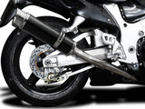 DELKEVIC Suzuki GSXR1300 Hayabusa (99/07) Full 4-2 Exhaust System with DL10 14" Carbon Silencers – Accessories in the 2WheelsHero Motorcycle Aftermarket Accessories and Parts Online Shop