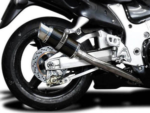 DELKEVIC Suzuki GSXR1300 Hayabusa (99/07) Full 4-1 Exhaust System with Mini 8" Carbon Silencer – Accessories in the 2WheelsHero Motorcycle Aftermarket Accessories and Parts Online Shop