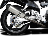 DELKEVIC Suzuki GSXR1300 Hayabusa (99/07) Full 4-1 Exhaust System with 13.5" X-Oval Titanium Silencer – Accessories in the 2WheelsHero Motorcycle Aftermarket Accessories and Parts Online Shop