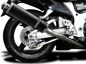 DELKEVIC Suzuki GSXR1300 Hayabusa (99/07) Full 4-1 Exhaust System with Stubby 18" Carbon Silencer – Accessories in the 2WheelsHero Motorcycle Aftermarket Accessories and Parts Online Shop