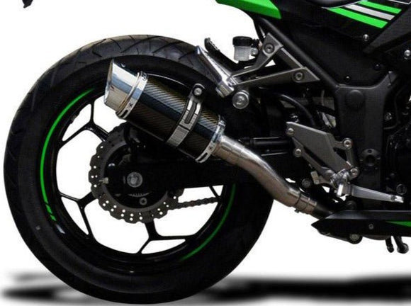 DELKEVIC Kawasaki Ninja 300 Full Exhaust System with Mini 8