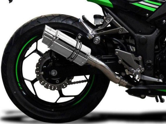 DELKEVIC Kawasaki Ninja 300 Full Exhaust System with Mini 8