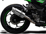 DELKEVIC Kawasaki Ninja 300 Full Exhaust System with Mini 8" Silencer – Accessories in the 2WheelsHero Motorcycle Aftermarket Accessories and Parts Online Shop