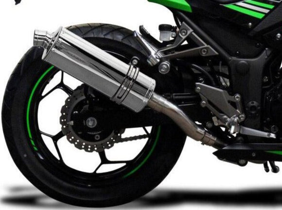 DELKEVIC Kawasaki Ninja 300 Full Exhaust System with Stubby 14