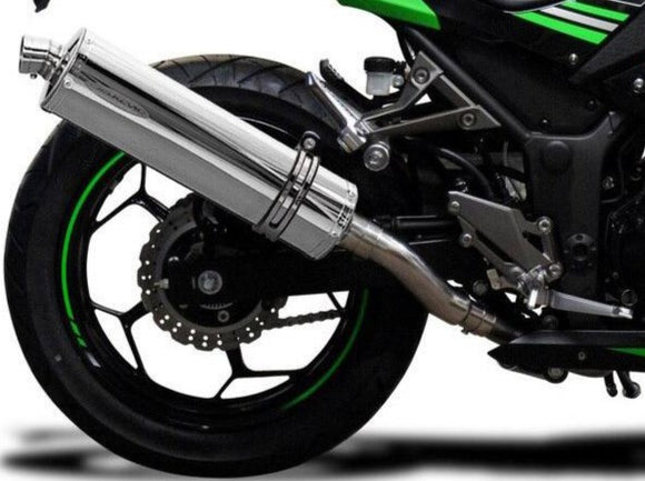 DELKEVIC Kawasaki Ninja 300 Full Exhaust System with Stubby 18