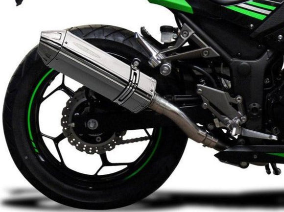 DELKEVIC Kawasaki Ninja 300 Full Exhaust System with 13