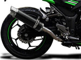 DELKEVIC Kawasaki Ninja 300 Full Exhaust System with DL10 14" Carbon Silencer – Accessories in the 2WheelsHero Motorcycle Aftermarket Accessories and Parts Online Shop