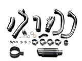 DELKEVIC Kawasaki KLE 300 Versys-X Full Exhaust System with Mini 8" Carbon Silencer – Accessories in the 2WheelsHero Motorcycle Aftermarket Accessories and Parts Online Shop