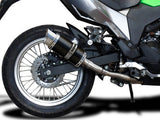 DELKEVIC Kawasaki KLE 300 Versys-X Full Exhaust System with Mini 8" Carbon Silencer – Accessories in the 2WheelsHero Motorcycle Aftermarket Accessories and Parts Online Shop