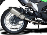 DELKEVIC Kawasaki KLE 300 Versys-X Full Exhaust System with 14" X-Oval Titanium & Carbon Silencer – Accessories in the 2WheelsHero Motorcycle Aftermarket Accessories and Parts Online Shop