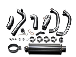 DELKEVIC Kawasaki KLE 300 Versys-X Full Exhaust System with Stubby 18" Carbon Silencer – Accessories in the 2WheelsHero Motorcycle Aftermarket Accessories and Parts Online Shop