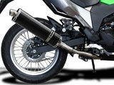 DELKEVIC Kawasaki KLE 300 Versys-X Full Exhaust System with Stubby 18" Carbon Silencer – Accessories in the 2WheelsHero Motorcycle Aftermarket Accessories and Parts Online Shop