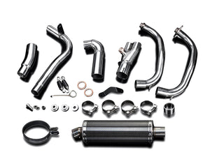 DELKEVIC Kawasaki KLE 300 Versys-X Full Exhaust System with Stubby 14" Carbon Silencer – Accessories in the 2WheelsHero Motorcycle Aftermarket Accessories and Parts Online Shop