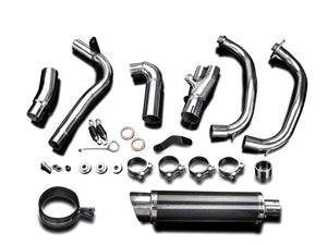 DELKEVIC Kawasaki KLE 300 Versys-X Full Exhaust System with DL10 14" Carbon Silencer – Accessories in the 2WheelsHero Motorcycle Aftermarket Accessories and Parts Online Shop