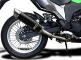 DELKEVIC Kawasaki KLE 300 Versys-X Full Exhaust System with DL10 14" Carbon Silencer – Accessories in the 2WheelsHero Motorcycle Aftermarket Accessories and Parts Online Shop