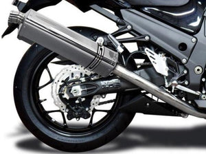 DELKEVIC Kawasaki Ninja ZX-14R Full Exhaust System with Stubby 17" Tri-Oval Silencers – Accessories in the 2WheelsHero Motorcycle Aftermarket Accessories and Parts Online Shop