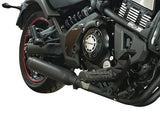 DELKEVIC Kawasaki Vulcan S EN650 (15/20) Full Exhaust System with Bull Nose Tip 16" Ceramic Coated Silencer – Accessories in the 2WheelsHero Motorcycle Aftermarket Accessories and Parts Online Shop