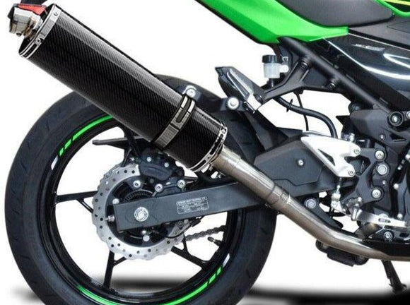 DELKEVIC Kawasaki Ninja 400 / Z400 Full Exhaust System with Stubby 18